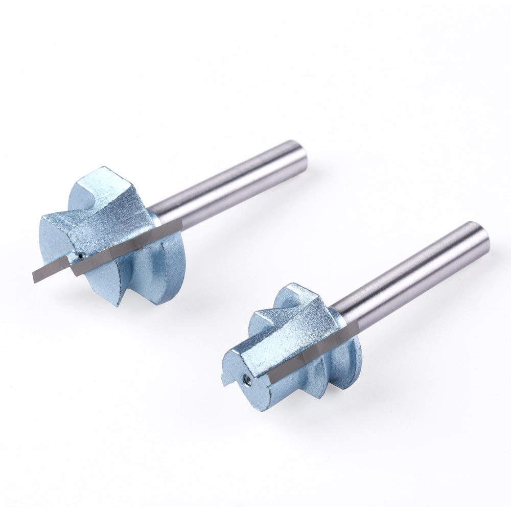 Drawer slide knife 1/4 handle 6 handle solid wood guide rail slider slotted desk male and female slide slot alloy milling cutter