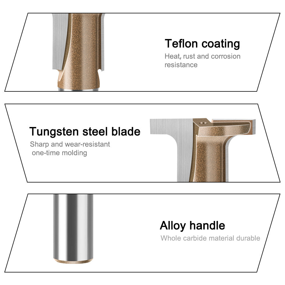 Professional grade carbon crystal plate circular arc bending knife carbide T-shaped semi-circular flat bottom two-in-one slotting angle