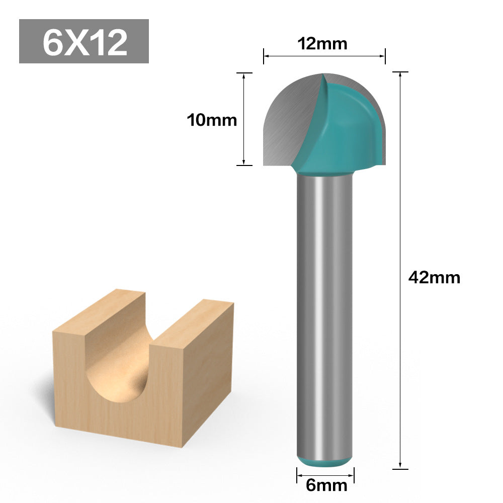 6 handle round bottom lace knife round head knife woodworking semicircular relief knife ball head computer engraving machine ball knife, lace knife