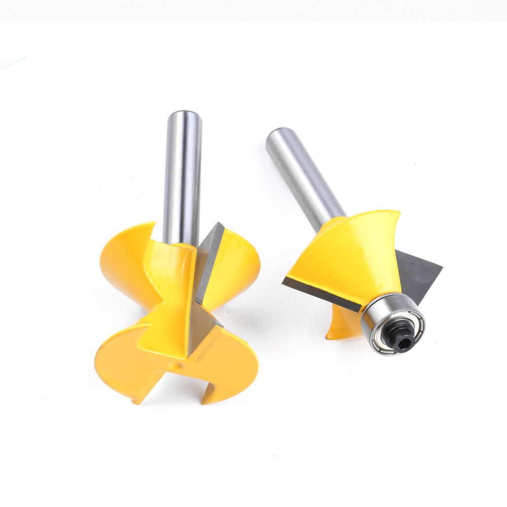 1/2 handle 8 handle woodworking milling cutter 90 ° mortise cutter slotting cutter splicing cutter woodworking milling cutter router