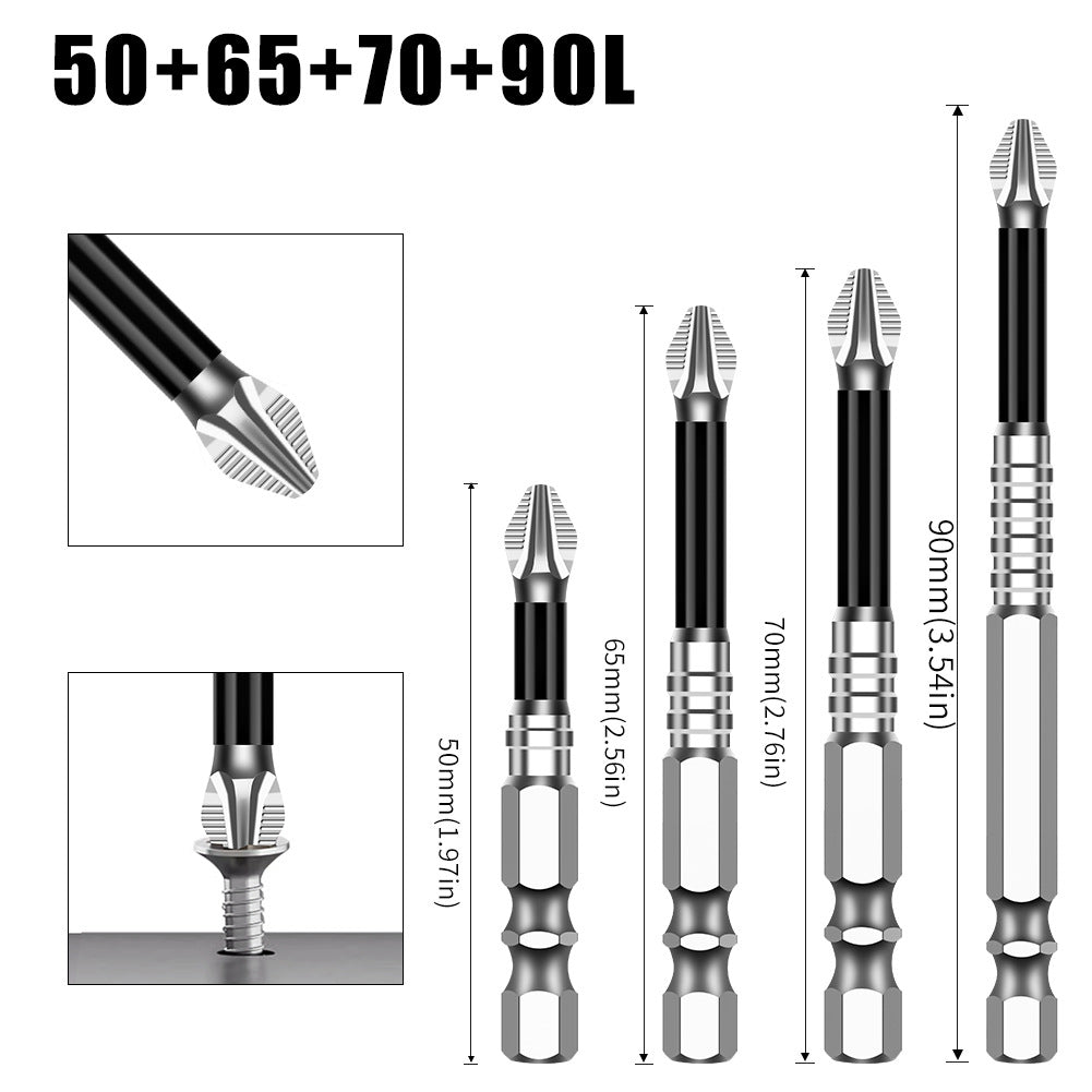 K5 anti-skid batch S2 strong magnetic 5A black anti-skid cross batch, hand drill electric screwdriver high hardness