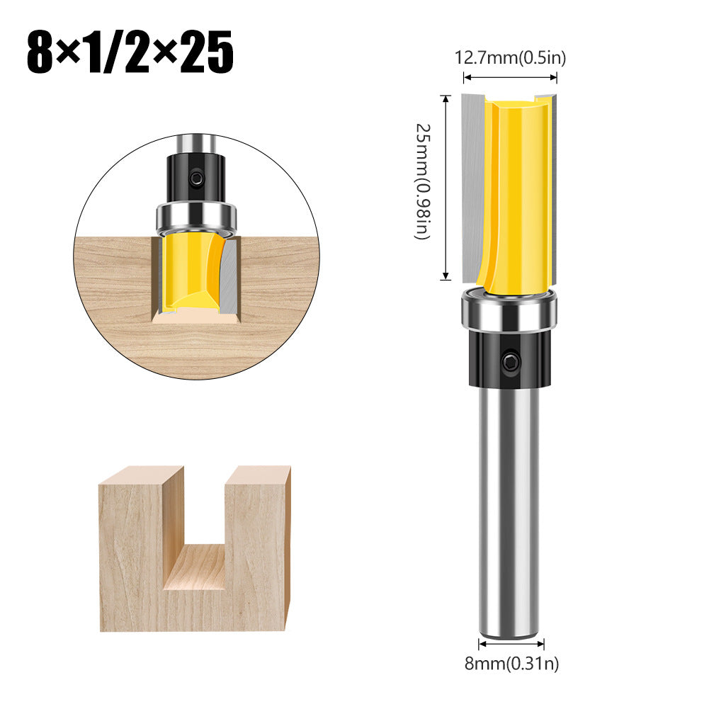 8Mm handle imitation trimming knife slotting 12.7 diameter straight edge AliExpress Amazon engraving machine woodworking milling cutter head