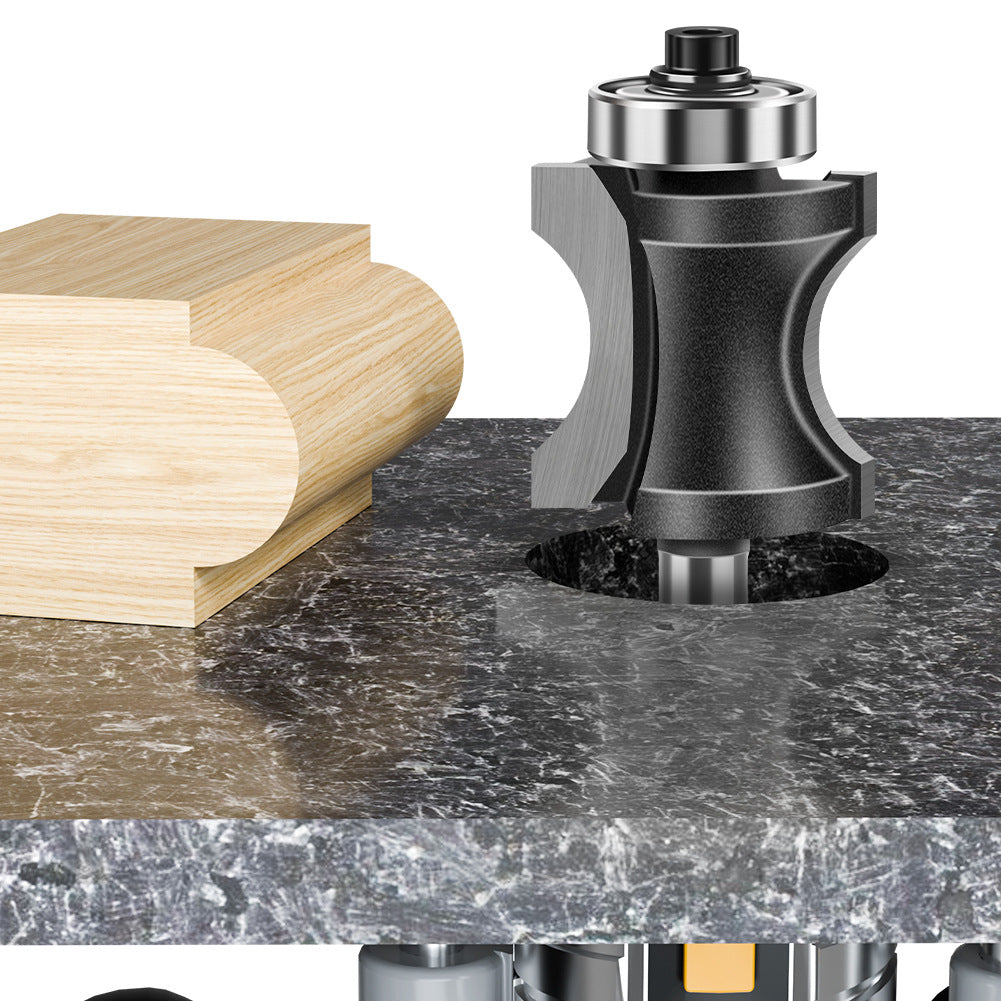 Bearing flat bottom arc knife engraving machine wood board rounded corner cutter woodworking milling cutter stair floor cutter gong milling cutter