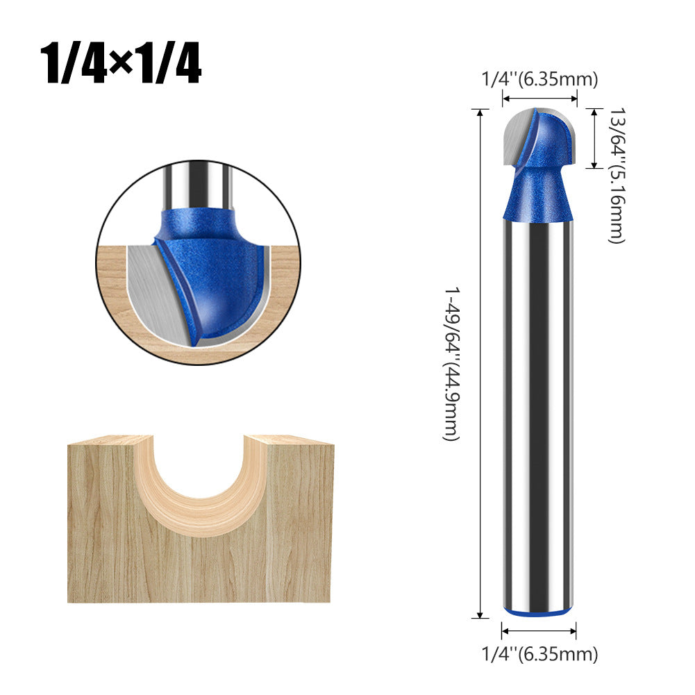 Professional grade round bottom knife, bottom digging knife, trimming machine, knife head, aluminum plastic plate slotting integrated wall folding knife