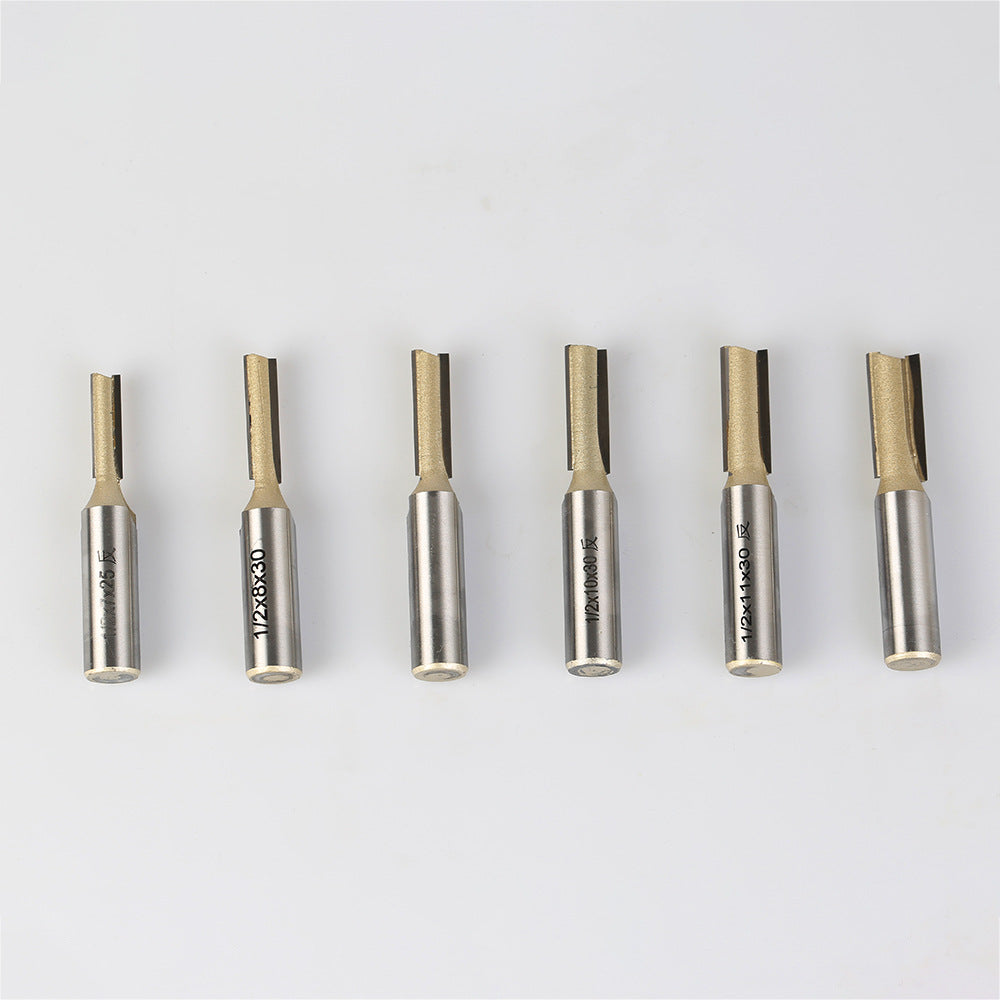 Woodworking Professional Reverse Metric Straight Knife Double Blade Slotting Straight Knife Engraving Machine Knife Head 7,8,9,10,11,12mm