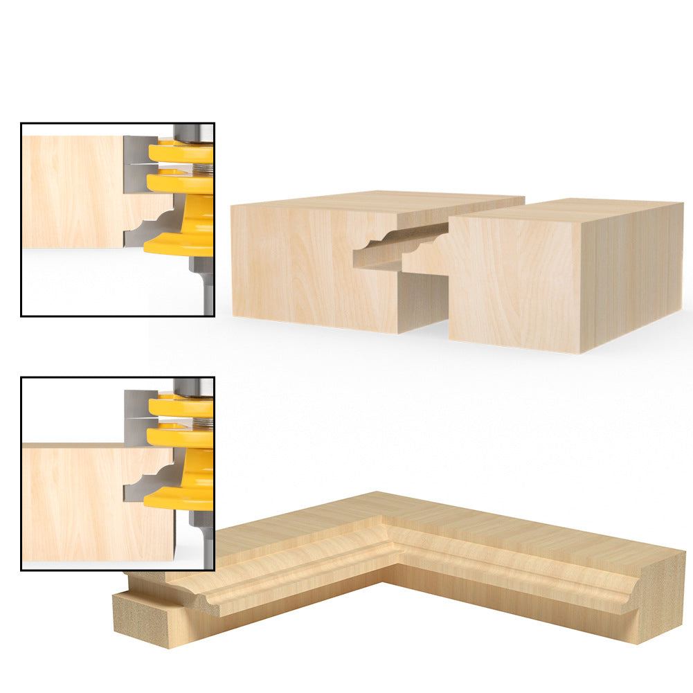 8 handle reversible door and window tenon knife woodworking milling cutter cabinet door knife glass door and window knife woodworking engraving cutter tenon knife