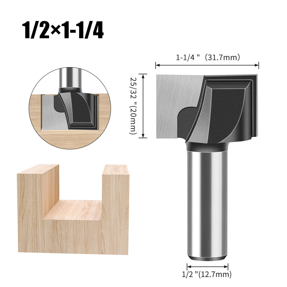 1/2 handle bottom cleaning knife, grooving knife, woodworking milling cutter, bakelite slotting tool, trimming machine, cutter head, engraving machine, gong knife