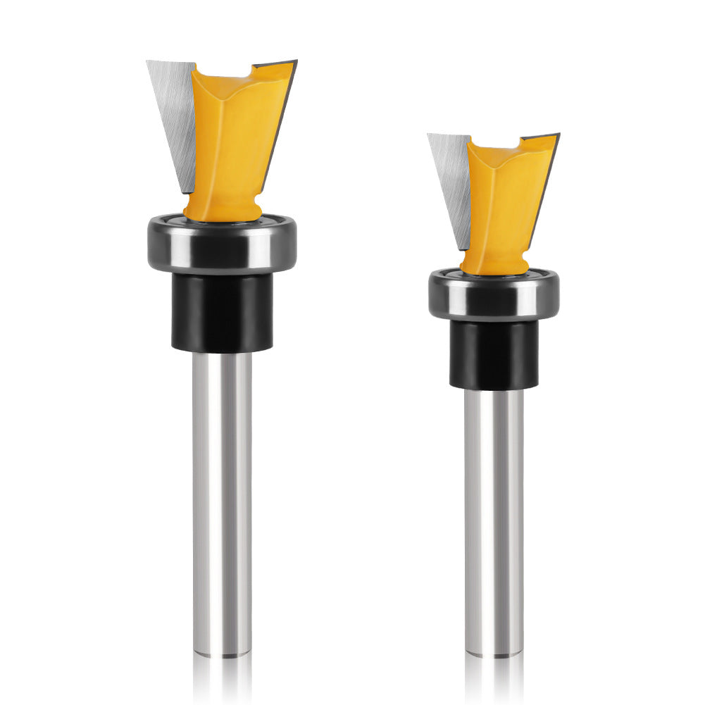 Bearing imitation dovetail knife slotting trimming machine head mouth < unk > knife 1/4 handle tenon knife engraving machine woodworking milling cutter