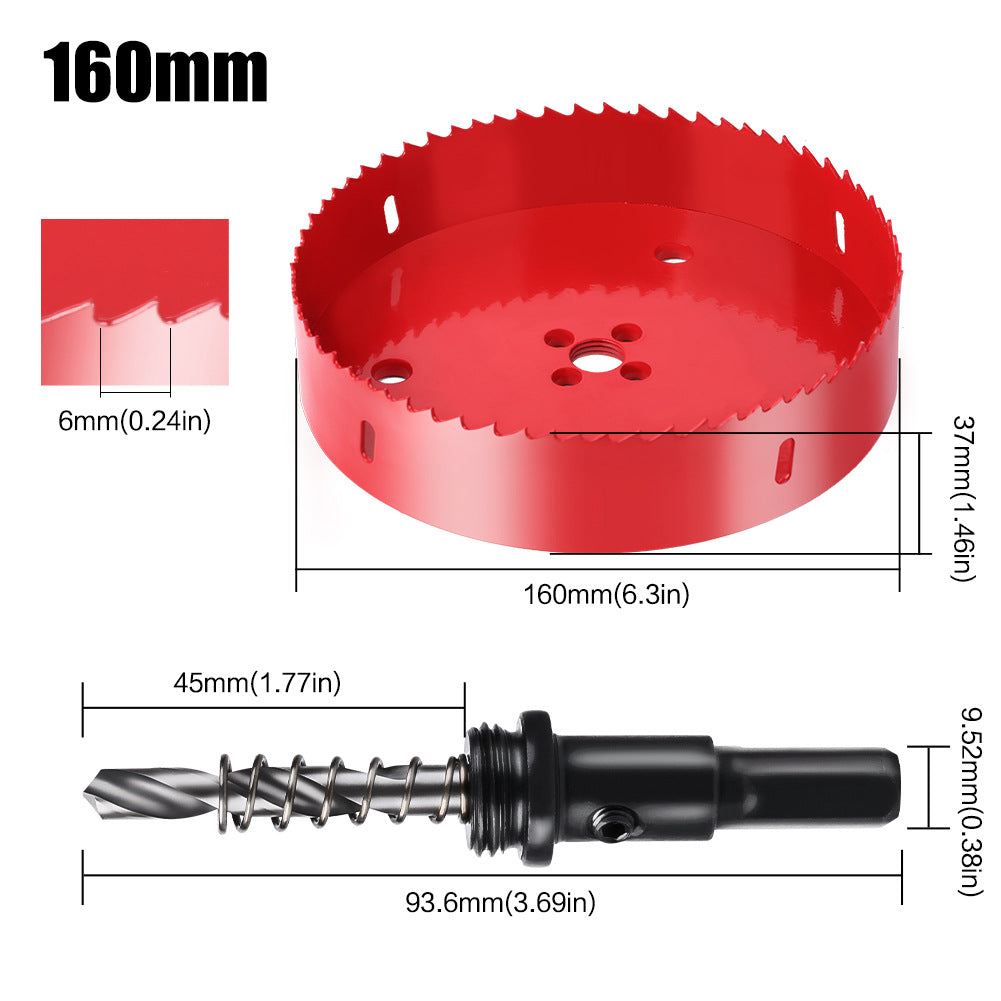 M42 Bi Metal Hole Saw Set for Wood Metal Pipe Aluminum Drywall Drilling PV Woodworking Kit
