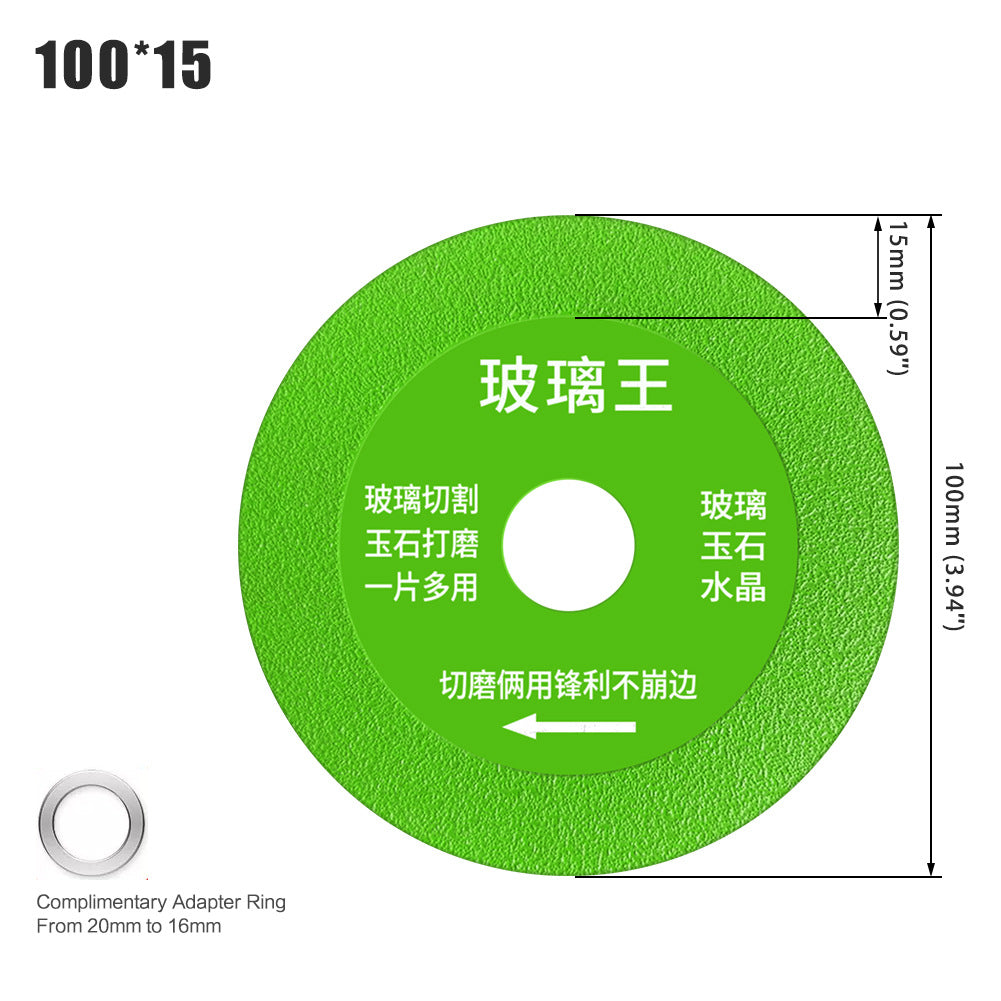 Glass king special cutting blade wine bottle crystal jade tile grinding diamond saw blade ultra-thin ceramic wholesale