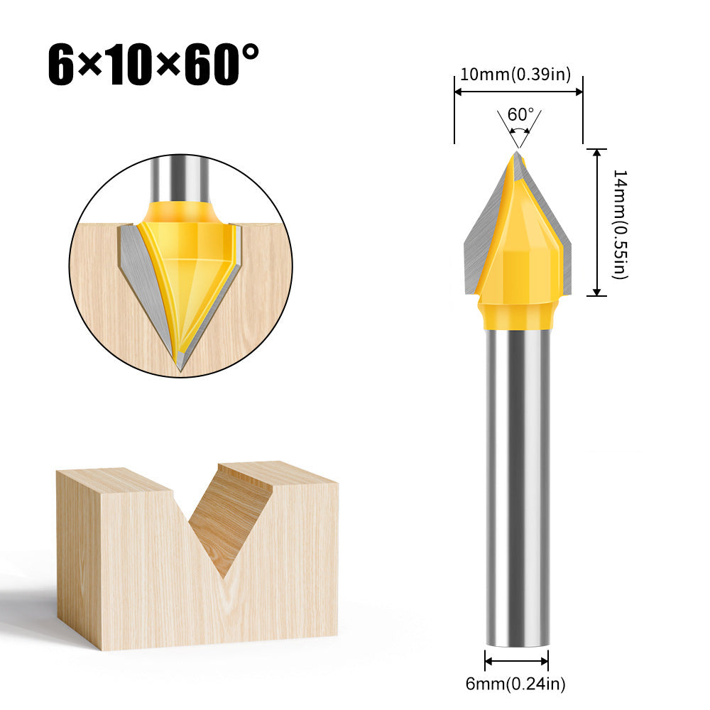 90 degree 3D knife V type knife 3D knife Computer engraving knife Engraving woodworking knife V type milling cutter Woodworking v type