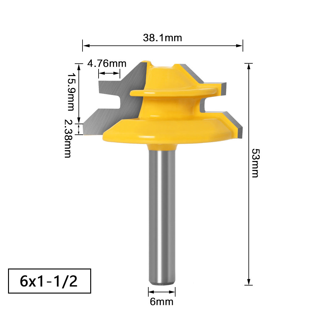 45 degree tenon knife, puzzle cutter right angle cutter, woodworking milling cutter, puzzle cutter woodworking milling cutter, trimming machine head