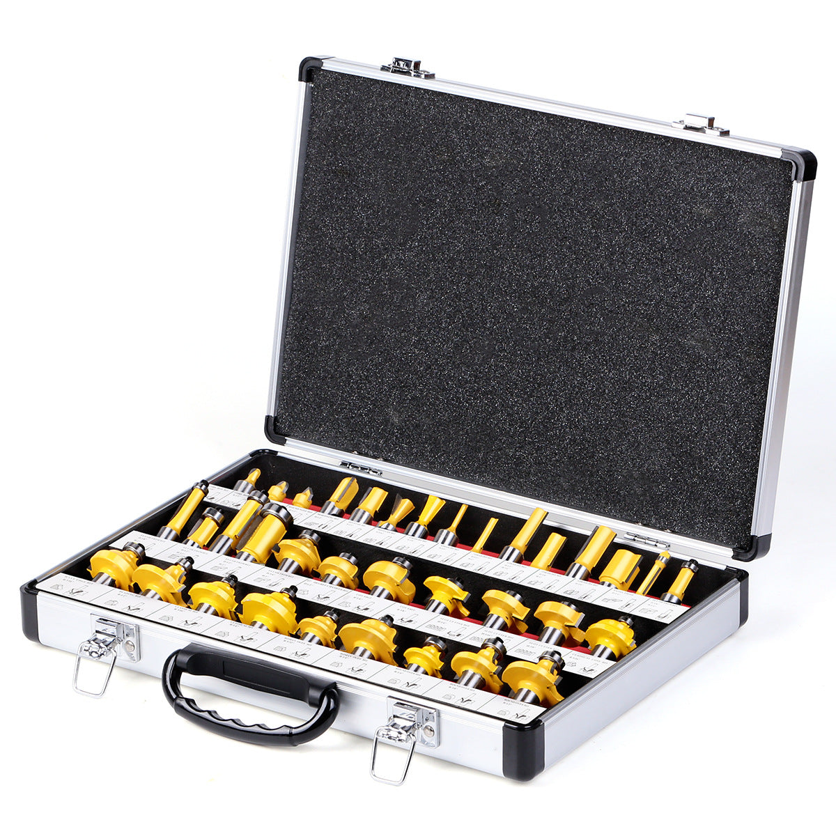 35-piece set of 8-handle woodworking milling cutter set, trimmer woodworking milling cutter, cutter head set with complete specifications