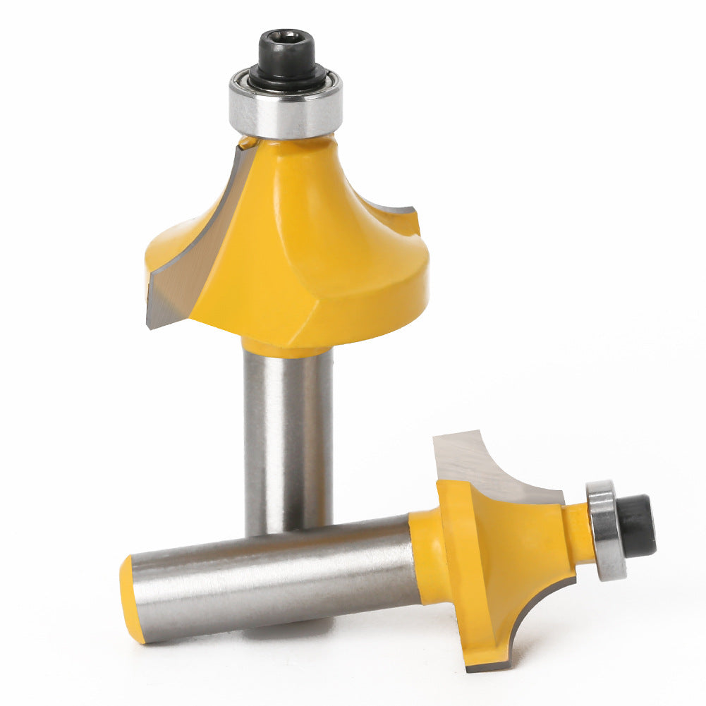 2-piece set of 8-handle woodworking rounded corner cutter inverted R-angle milling cutter trimming corner milling cutter R-angle cutter woodworking rounded corner cutter head
