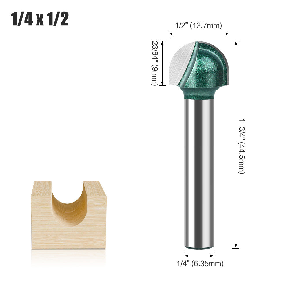 Professional grade round bottom knife, bottom digging knife, trimming machine, knife head, aluminum plastic plate slotting integrated wall folding knife