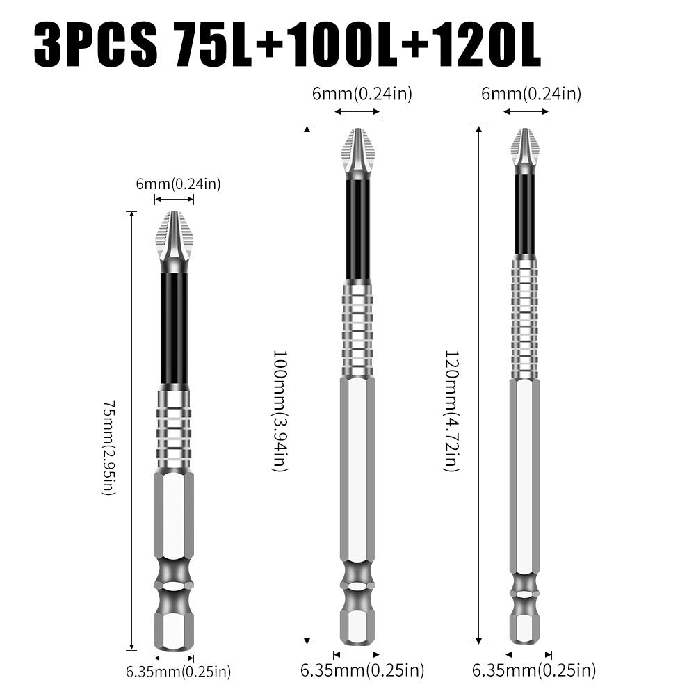 K5 anti-skid batch S2 strong magnetic 5A black anti-skid cross batch, hand drill electric screwdriver high hardness