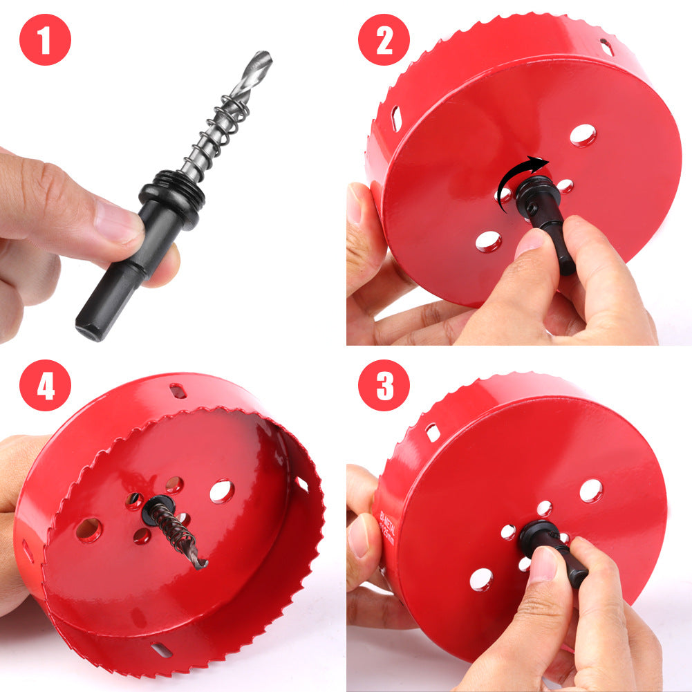 M42 Bi Metal Hole Saw Set for Wood Metal Pipe Aluminum Drywall Drilling PV Woodworking Kit