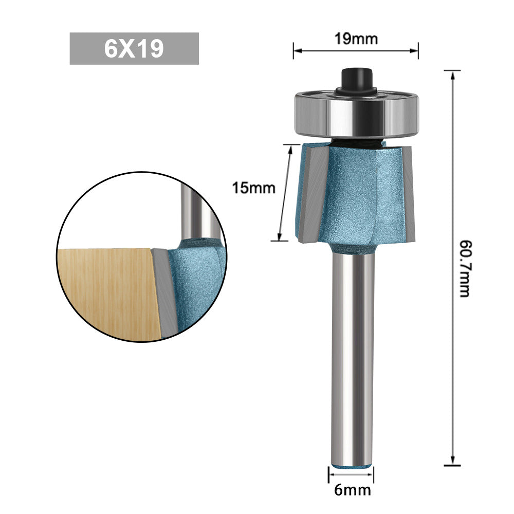 8 degree oblique trimming knife three-blade oblique trimming knife edge banding machine head chamfering knife R angle cutter head