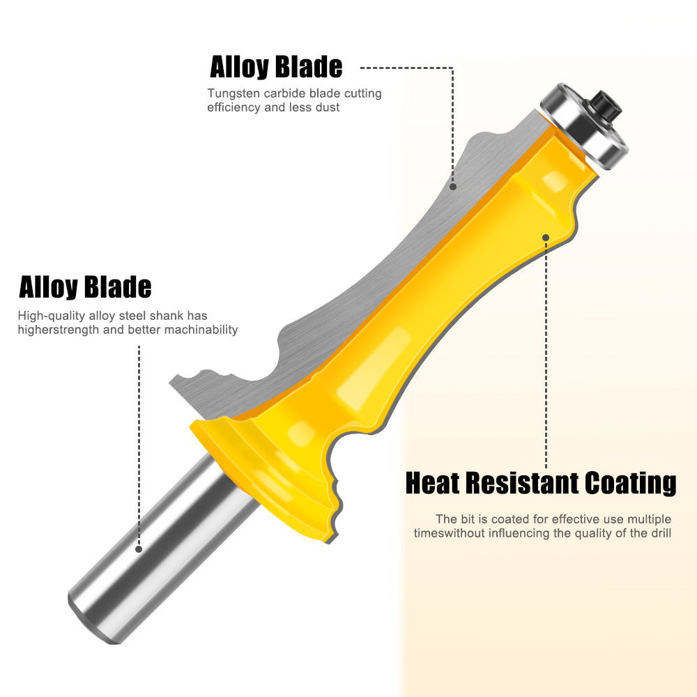 8 handle 1/2 handle high line armrest cutter woodworking milling cutter armrest cutter line cutter skirting cutter gong milling cutter carving knife