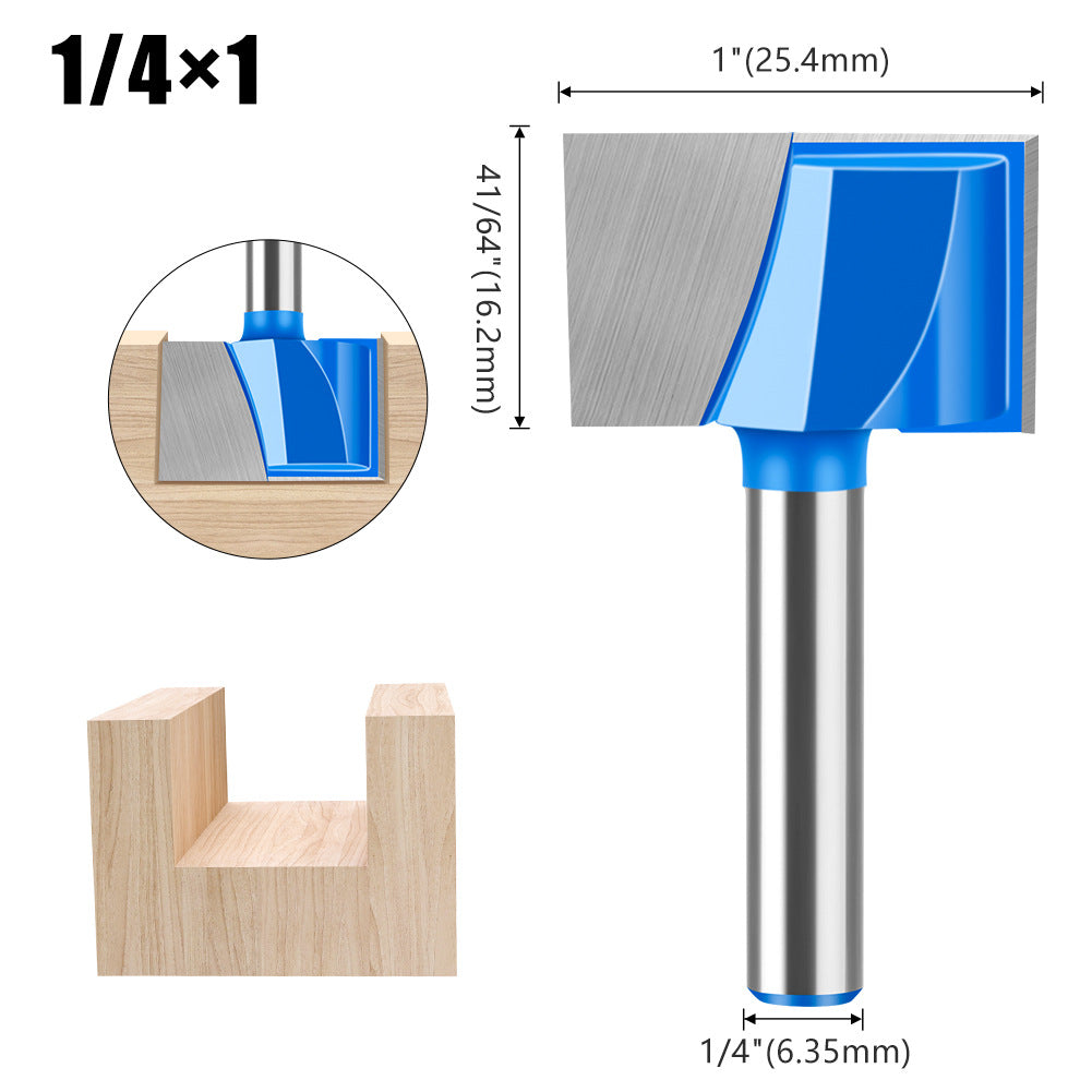 1/4 handle 1/2 handle bottom cleaning cutter woodworking milling cutter bakelite slotting cutter trimming machine cutter head engraving machine gong knife