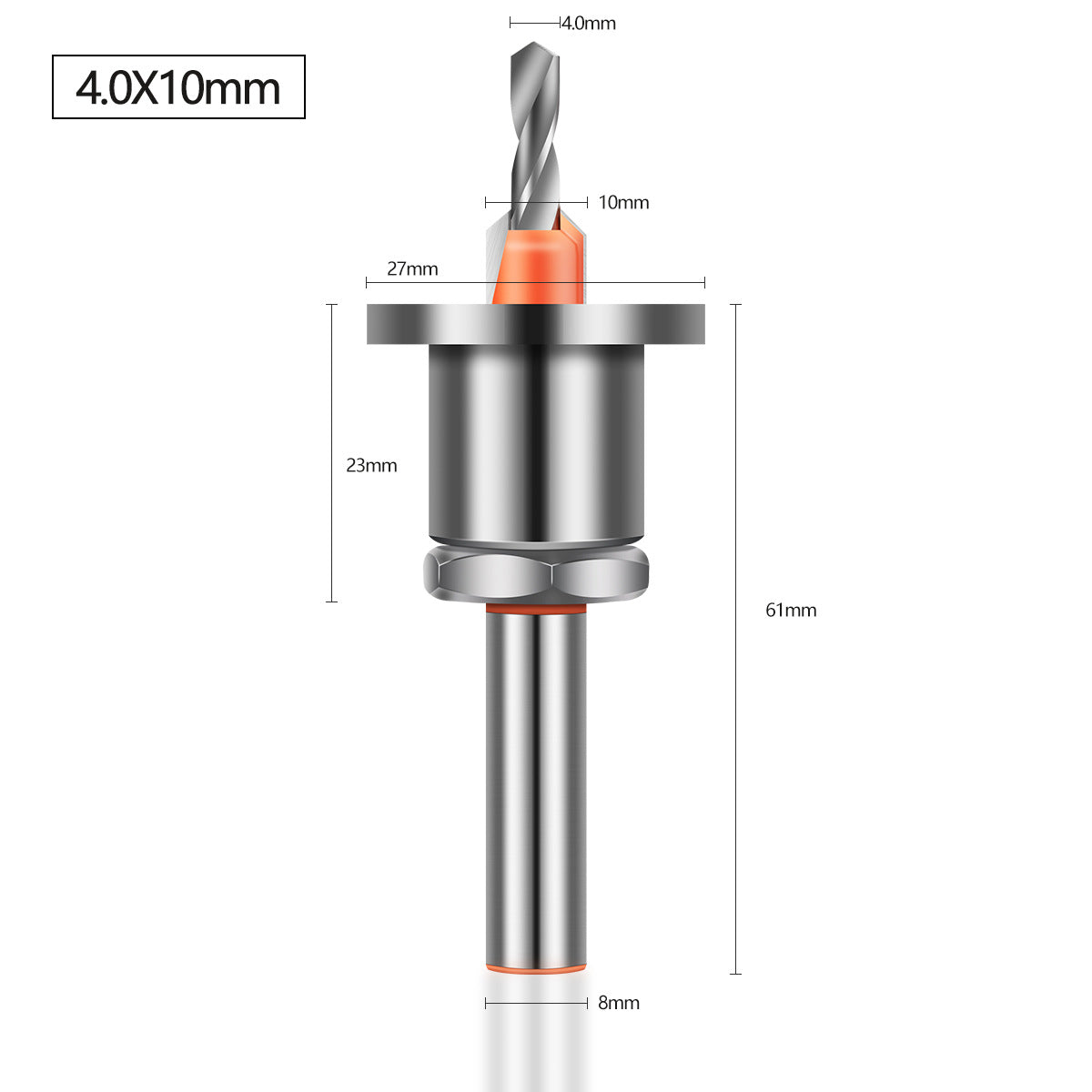 Heavy Hole Drill with Limiter Alloy Head Cone Hole Drill Woodworking Step Drill Bit Screw Installation Woodworking Drill