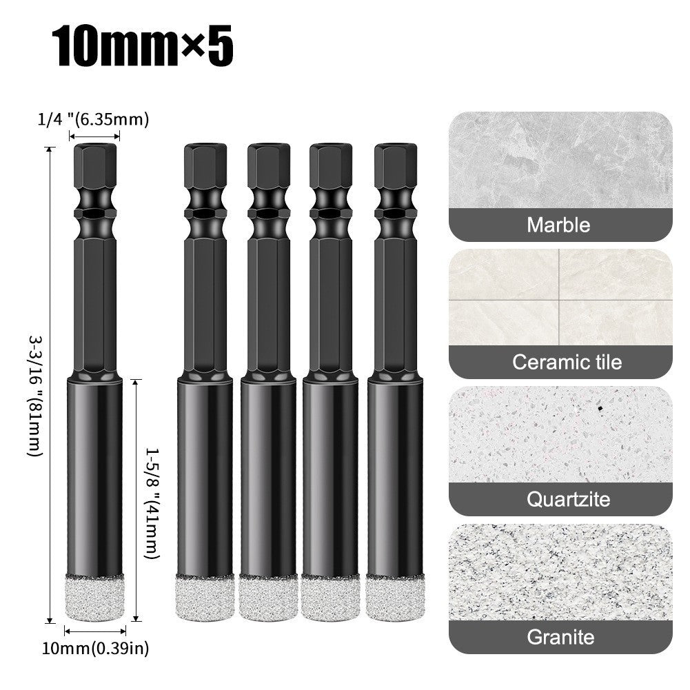 Emery professional stone hole opener, ceramic tile marble dry drilling bit, stone slate drilling bit