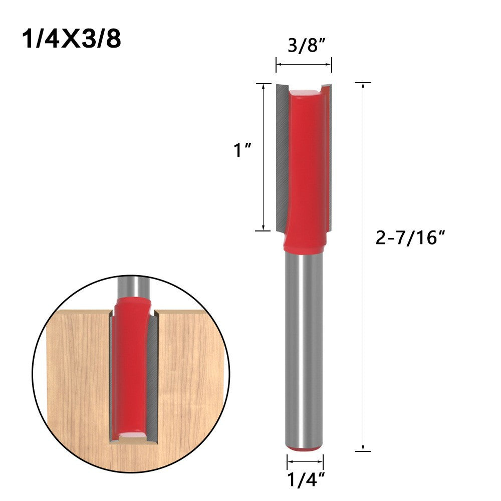 Extended Woodworking Double Blade Straight Knife Engraving Woodworking Milling Cutter Edge Trimming Machine Knife Head 1/2 1/4 Handle Knife Head Straight Knife