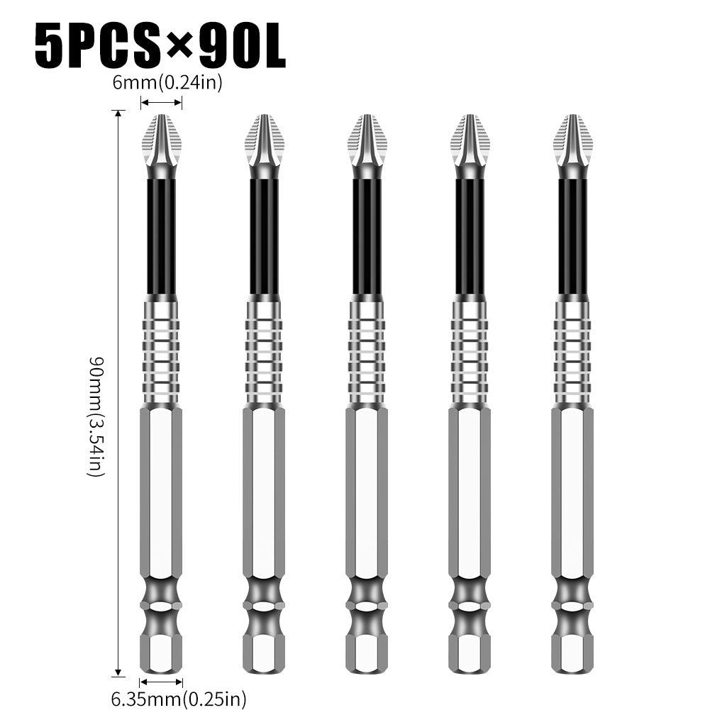 K5 anti-skid batch S2 strong magnetic 5A black anti-skid cross batch, hand drill electric screwdriver high hardness