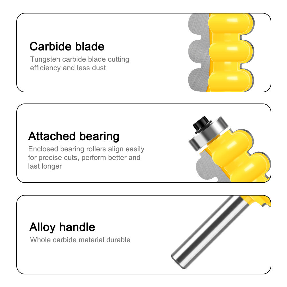 8Mm handle three bead knife three ball knife fancy line knife ball head knife cabinet line knife decorative woodworking milling cutter