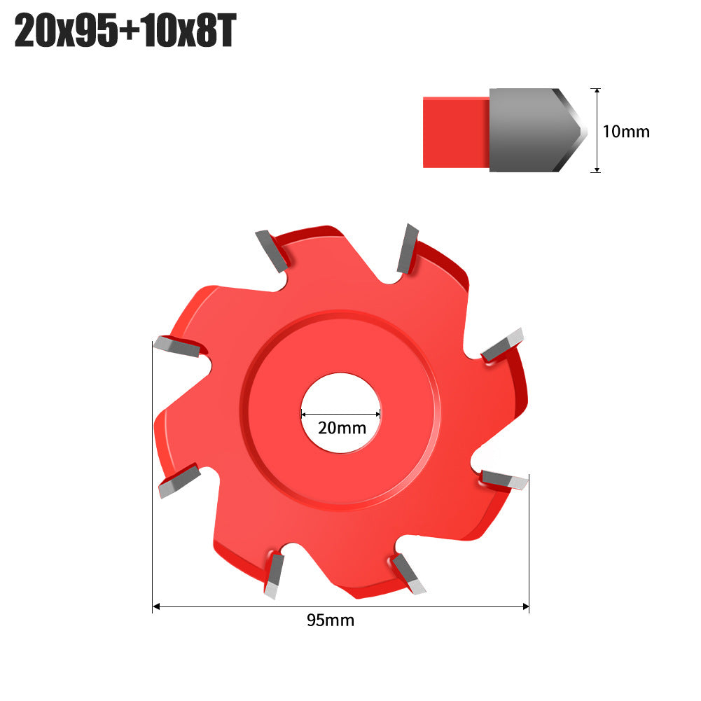 Aluminum-plastic plate slotting knife 90 degrees UV type milling cutter slotting saw blade special folding right angle cutting blade round bottom forming knife