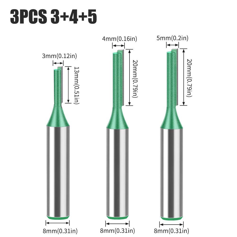 3-20 piece set of 8 handle straight knife slotting knife double edge straight knife slotting milling cutter outlet slotting knife multi-specification trimming machine
