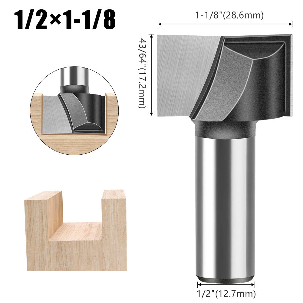 1/4 handle 1/2 handle bottom cleaning cutter woodworking milling cutter bakelite slotting cutter trimming machine cutter head engraving machine gong knife