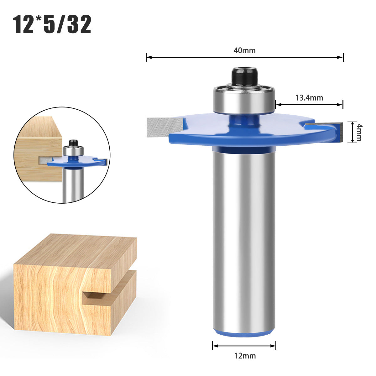 Ball T-knife 1/4 handle 1/2 handle, woodworking milling cutter slotting cutter alloy cutter side handle trimming machine knife engraving machine