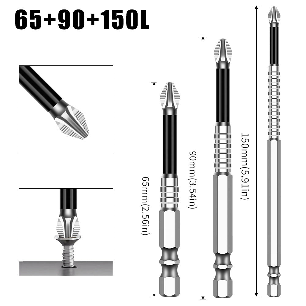 K5 anti-skid batch S2 strong magnetic 5A black anti-skid cross batch, hand drill electric screwdriver high hardness