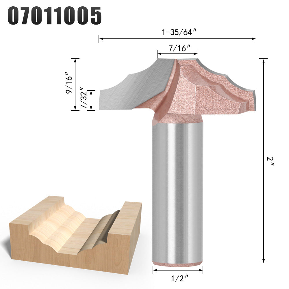 Industrial cabinet door panel knife pattern knife cutting knife trimming edge woodworking engraving machine integrated knife bottom cleaning milling cutter