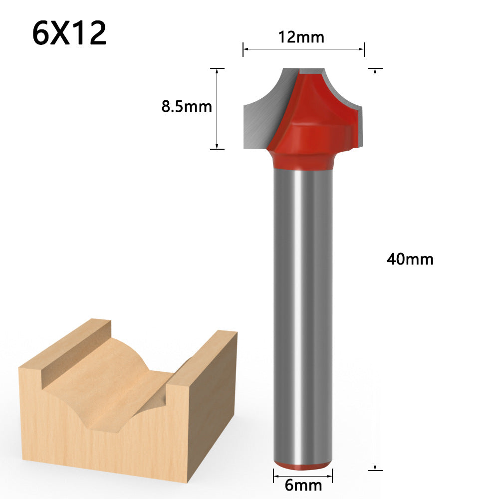 Domestic open carving knife, woodworking lace knife 1/4R knife, carving machine woodworking knife, double R woodworking open knife