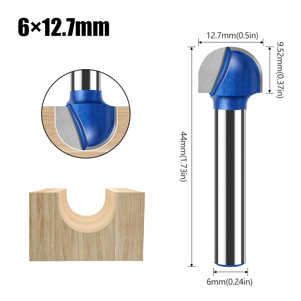 6Mm handle professional grade round bottom knife digging bottom knife trimming machine knife head aluminum plastic plate slotting integrated wall folding knife