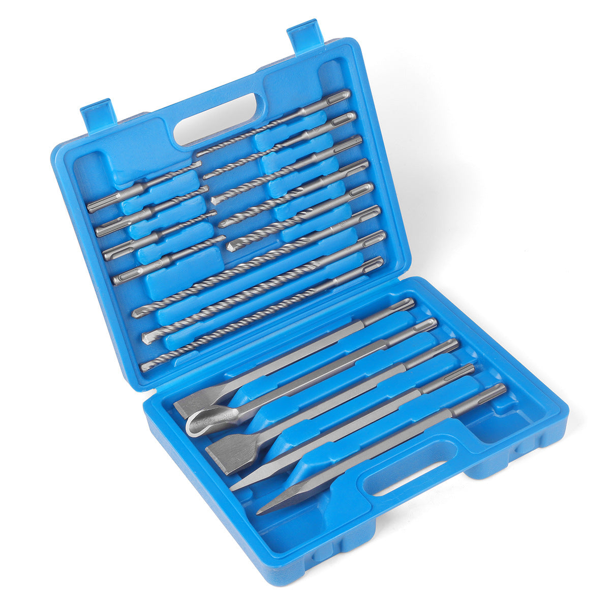 Drill bit chisel set, drill bit set round handle, pointed chisel flat chisel, masonry chisel concrete, electric power steel chisel