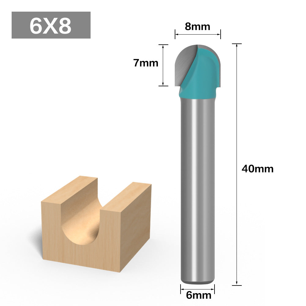 6 handle round bottom lace knife round head knife woodworking semicircular relief knife ball head computer engraving machine ball knife, lace knife