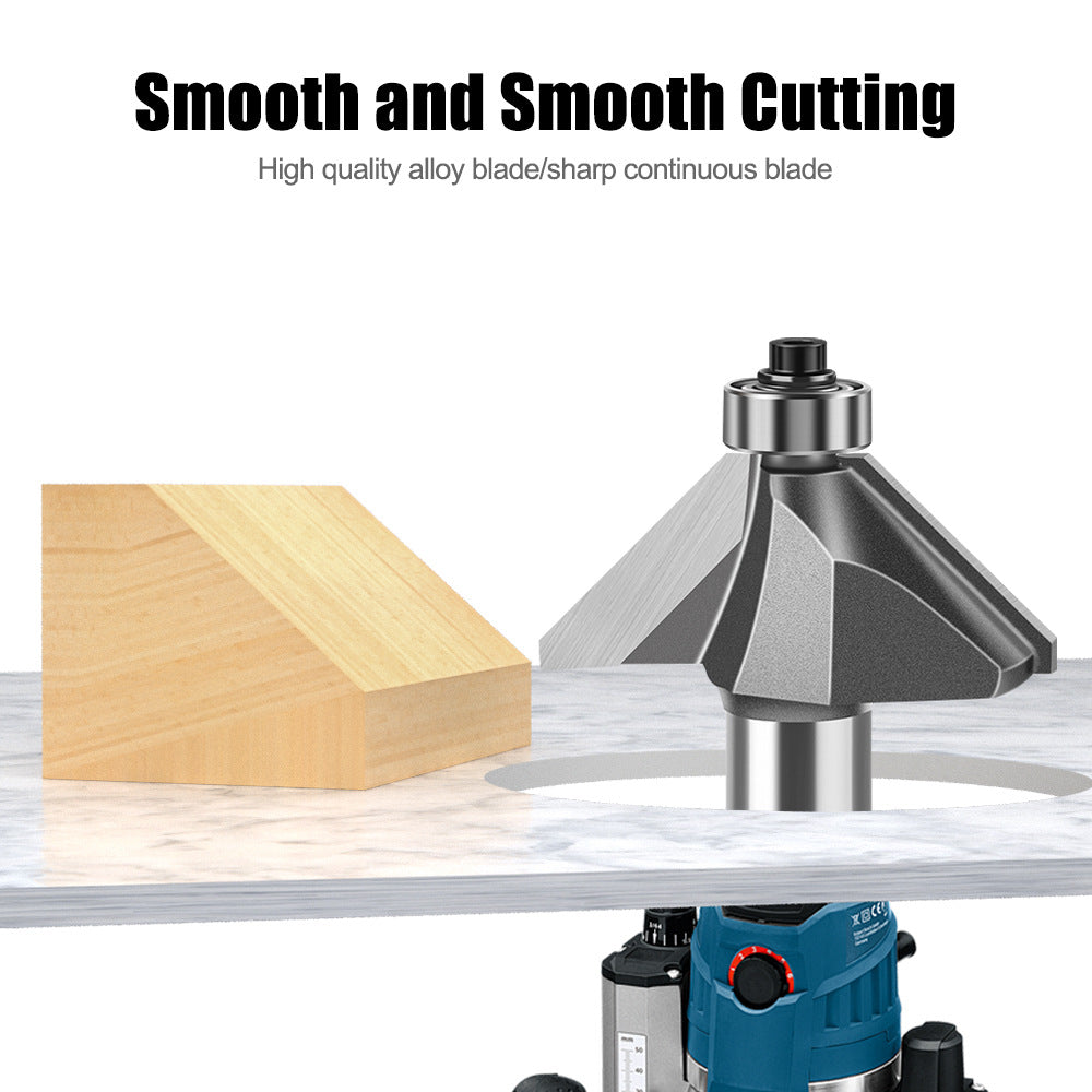 6 handle 12 handle 45 degree bevel knife woodworking milling cutter trimming machine engraving cutter head 45 degree chamfer knife bevel knife