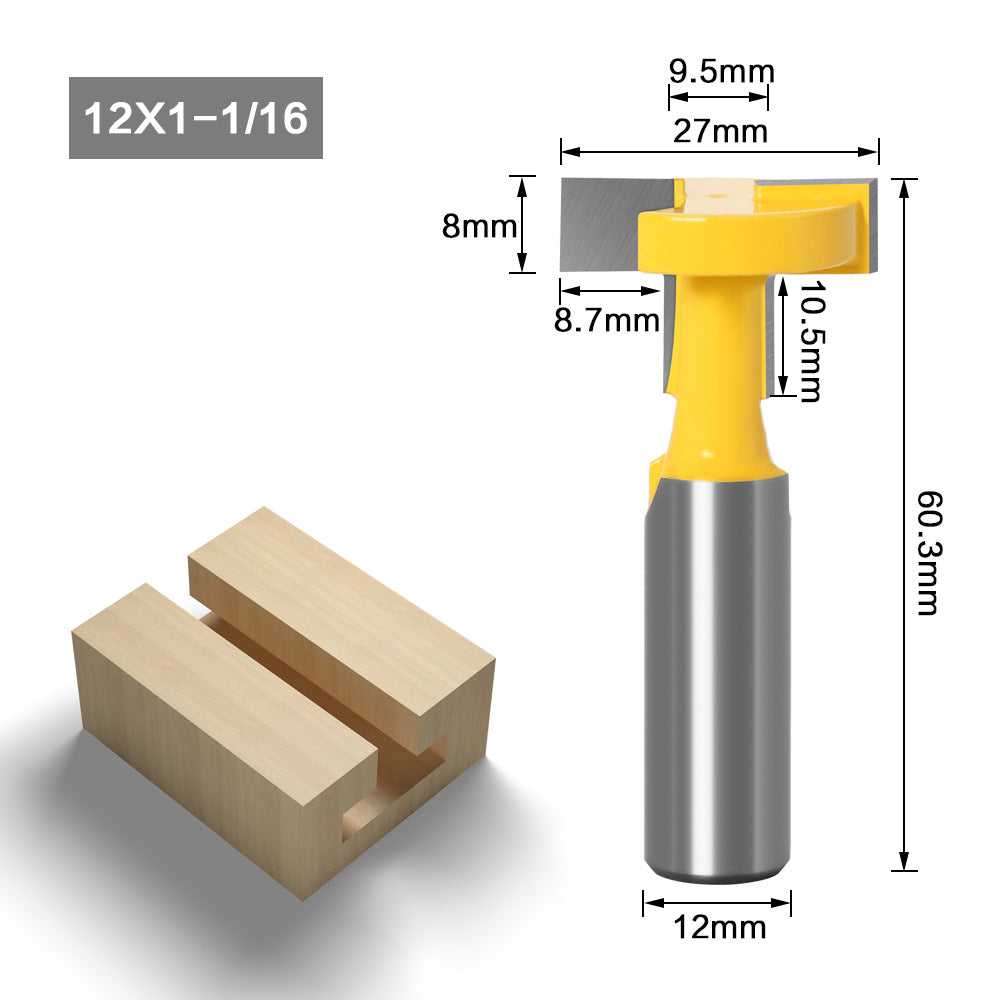 Export high-grade straight edge T-knife T-slot engraving machine woodworking milling cutter woodworking engraving machine tool hook milling
