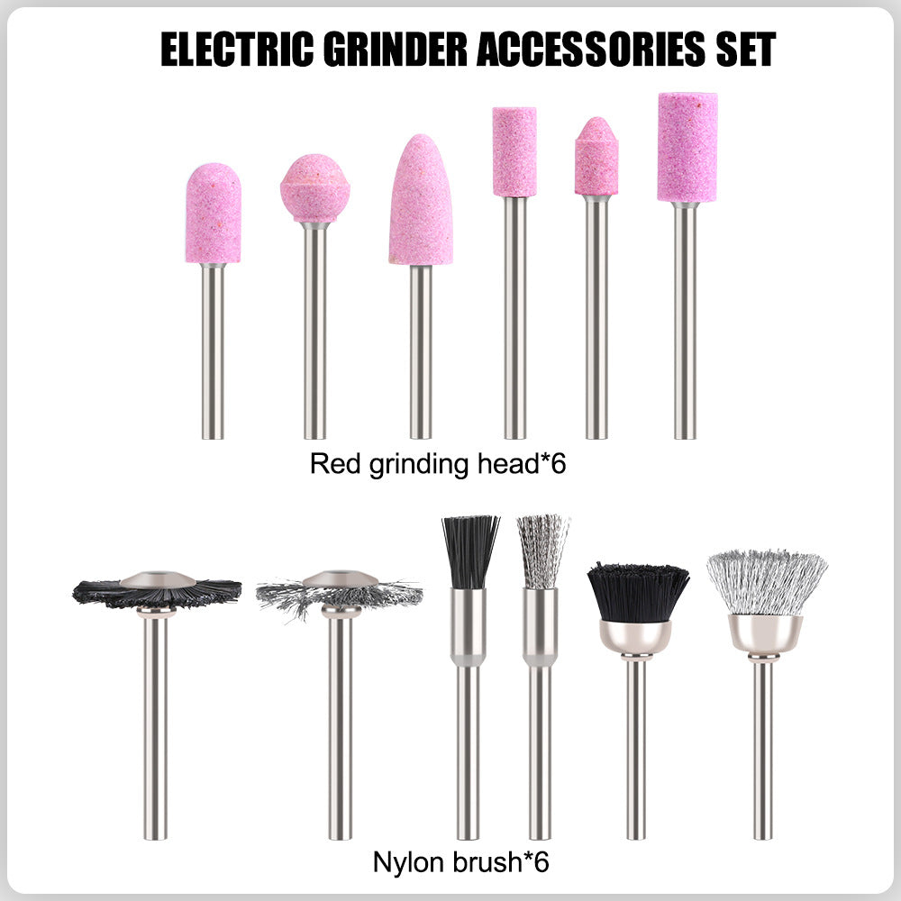 12Pcs grinding head electric grinder accessories, group set, electric grinding head cutting and polishing combination grinding wheel grinding head