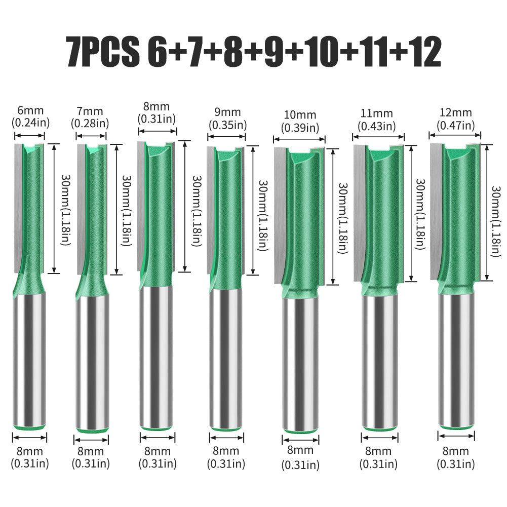 3-20 piece set of 8 handle straight knife slotting knife double edge straight knife slotting milling cutter outlet slotting knife multi-specification trimming machine