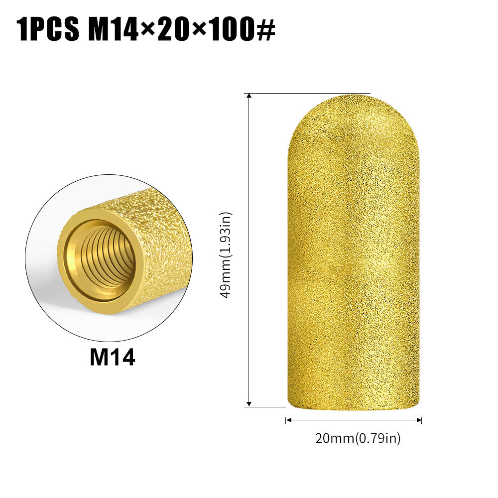 Brazing M10, M14 arc grinding wheel grinding head quartz stone stone tile angle grinder milling cutter polishing and trimming