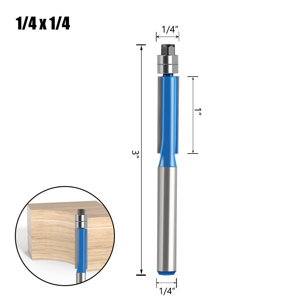4-Piece head double bearing trimming machine woodworking side milling cutter trimming knife decoration furniture cutter head engraving