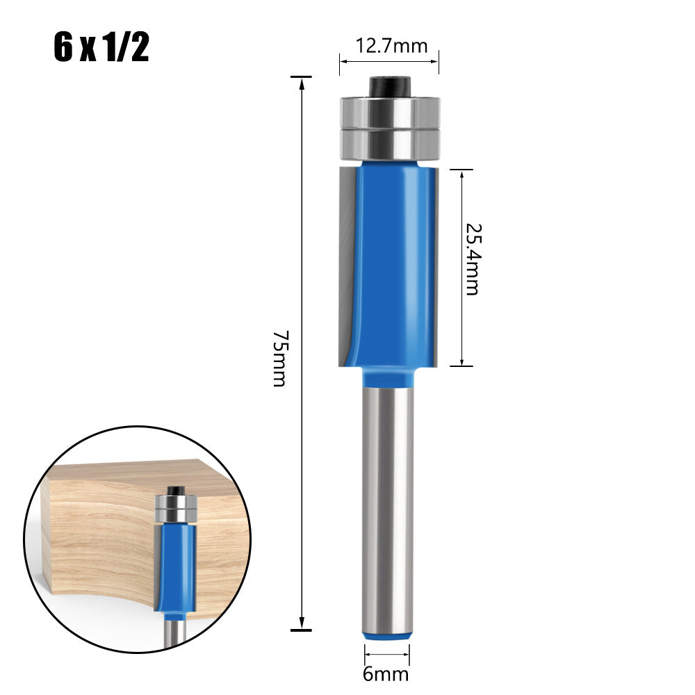 4-Piece head double bearing trimming machine woodworking side milling cutter trimming knife decoration furniture cutter head engraving