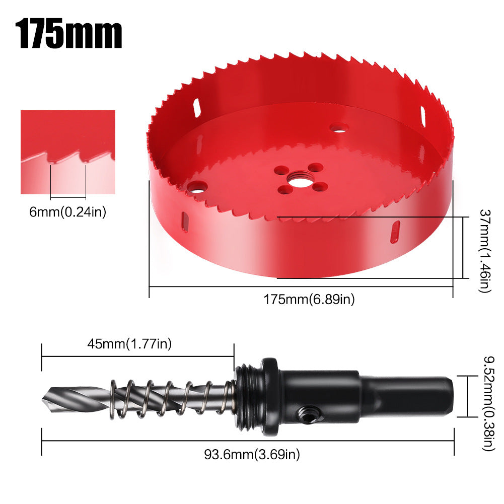 M42 Bi Metal Hole Saw Set for Wood Metal Pipe Aluminum Drywall Drilling PV Woodworking Kit