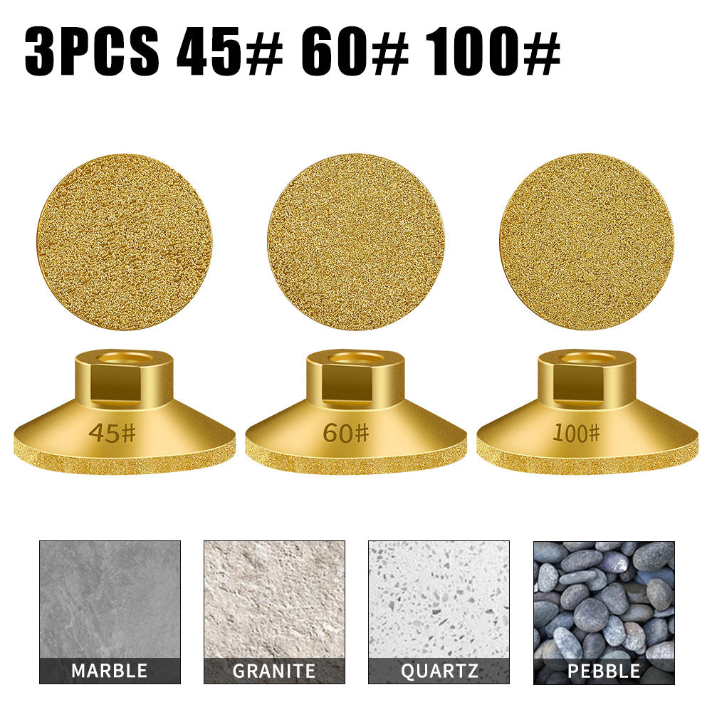 Brazed flat grinding head M10 flat grinding head quartz stone marble polishing and grinding artifact angle grinder brazed flat grinding head