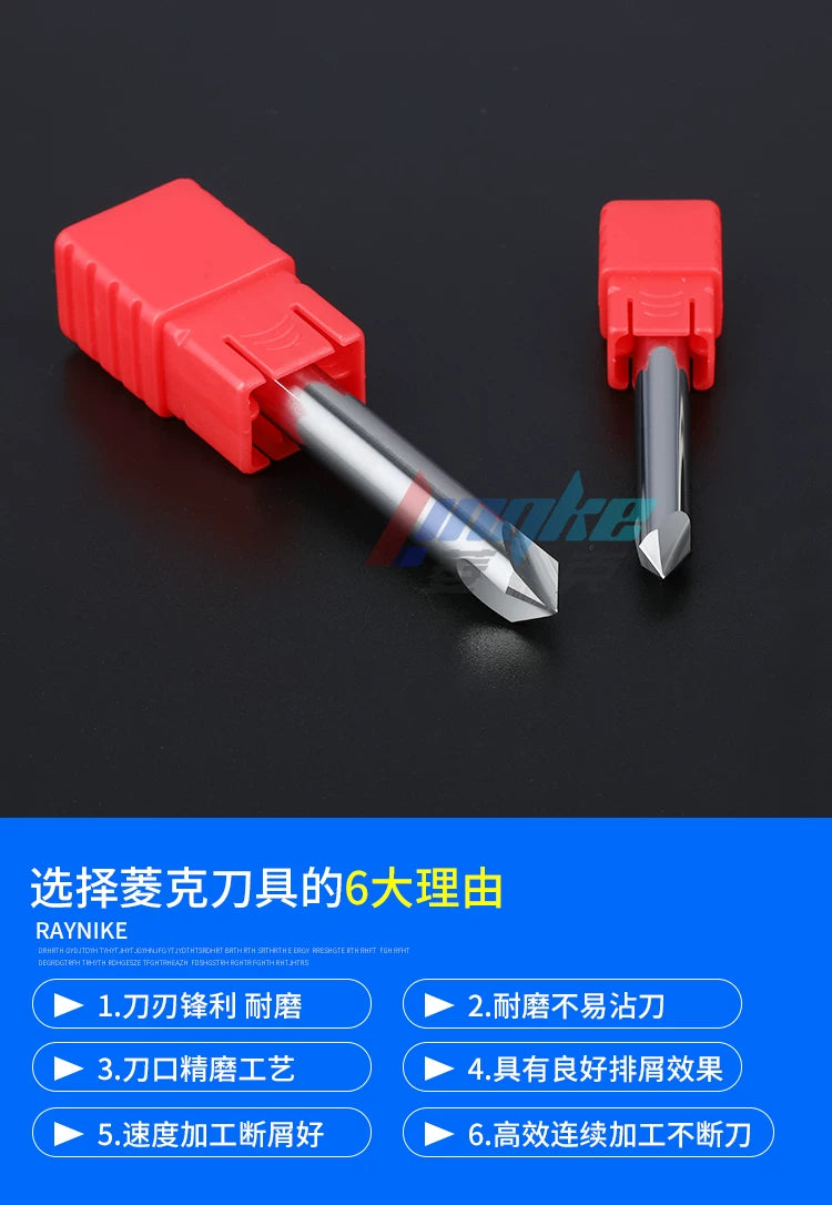 Chamfer Carbide End Mill for Aluminium TiSiN HRC55