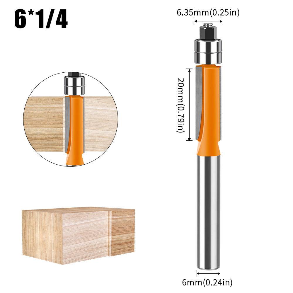 Head double bearing trimming knife arc knife, decoration woodworking furniture engraving knife head, woodworking trimming milling cutter wholesale
